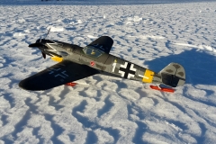 Me 109 mit Ski